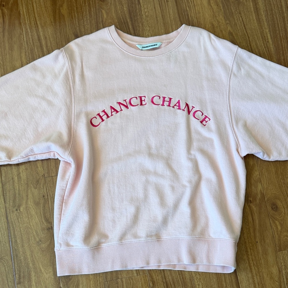 Chance Chance Pink Graphic Sweatshirt